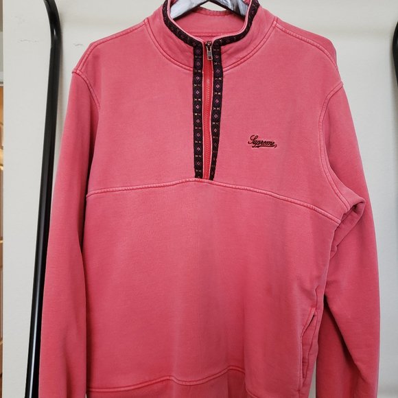 Supreme Other - Supreme Overdyed Half Zip Sweatshirt